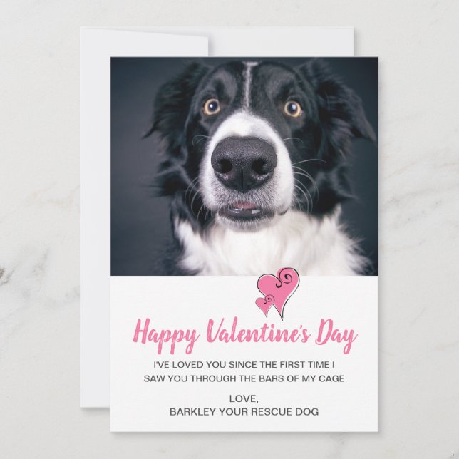 Carte de Saint-Valentin pour chien (Devant)