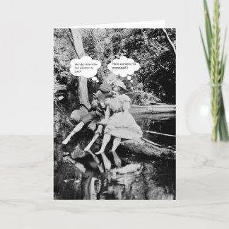 Carte de Saint-Valentin pour jeunes garçons et fil