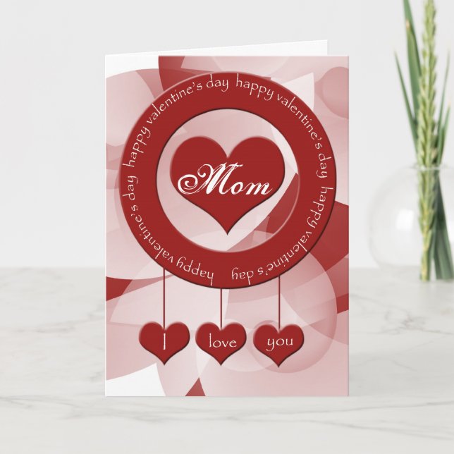 Carte de Saint-Valentin pour la maman (Devant)