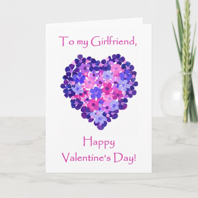 Carte de Saint-Valentin pour l'amie - flower power (Devant)