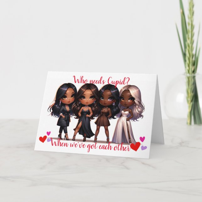 Carte de Saint-Valentin pour l'amitié (Galentine's (Devant)