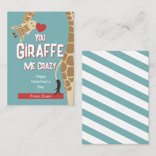 Carte de Saint-Valentin pour les enfants fous