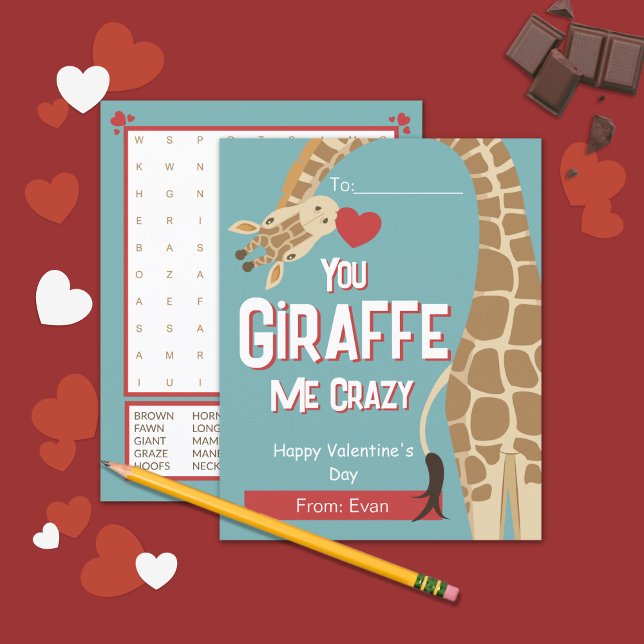 Carte de Saint-Valentin pour les enfants fous (Créateur téléchargé)