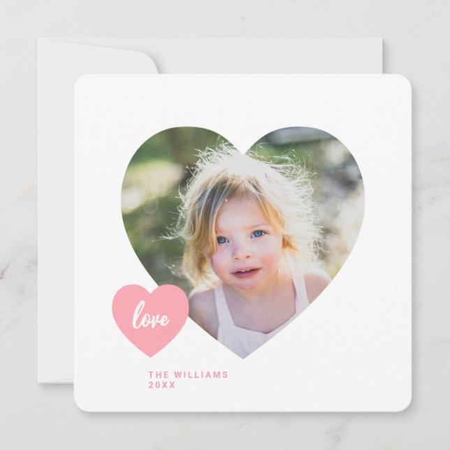 Carte de Saint-Valentin pour photo de classe Cute  (Devant)