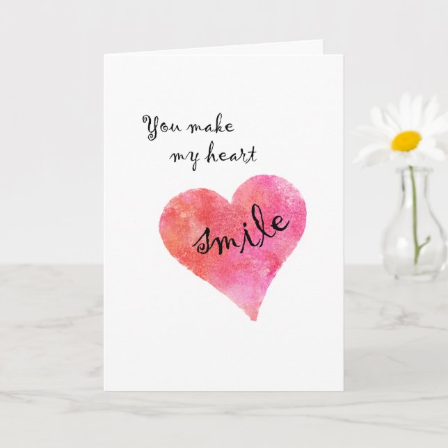 Carte de Saint-Valentin pour une personne spéciale (Petite plante)