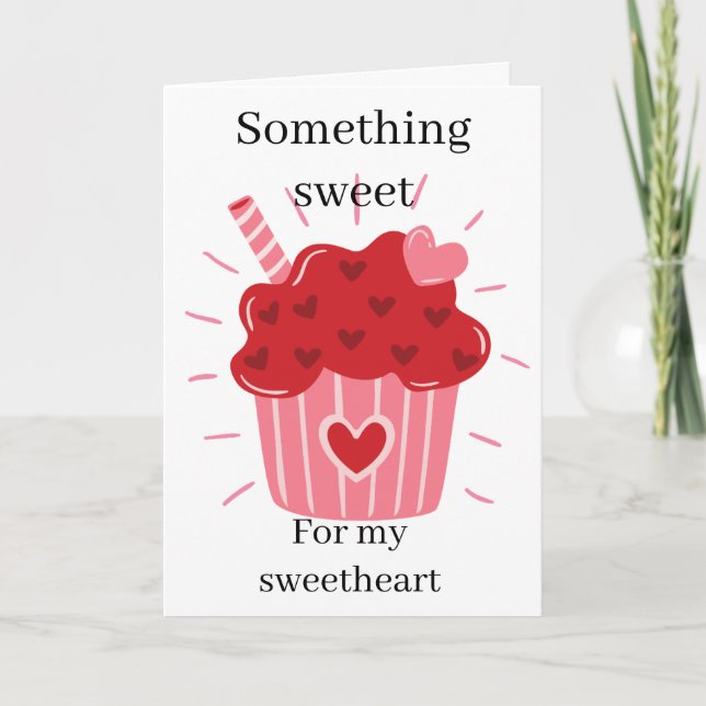 Carte de Saint-Valentin Quelque Chose de Doux (Devant)