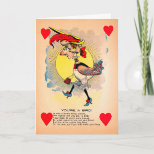 Carte de Saint Valentin Retro Bird Vinegar