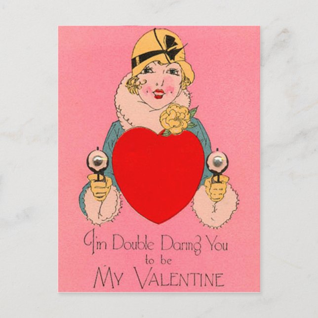 Carte de Saint-Valentin Retro vintage (Devant)