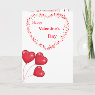 Carte de Saint-Valentin romantique avec cœur dés