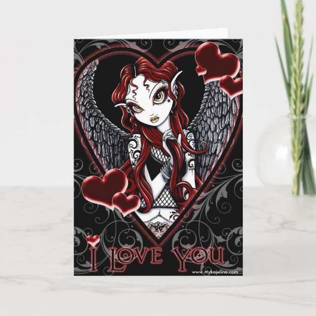 Carte de Saint-Valentin Stevie Angel Heart (Devant)