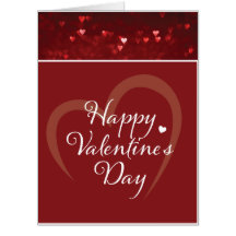 Carte de Saint Valentin surdimensionnée