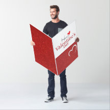 Carte de Saint Valentin surdimensionnée