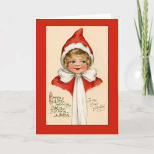 Carte de Saint-Valentin Victorian enfant