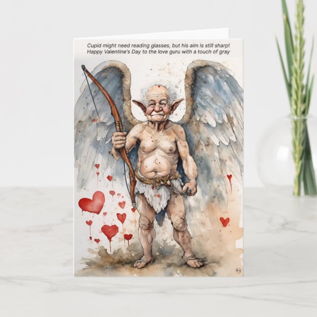 Carte de Saint Valentin vieillissante (Devant)