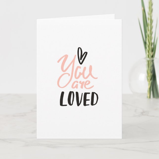 Carte de Saint-Valentin Vous êtes aimé (Devant)