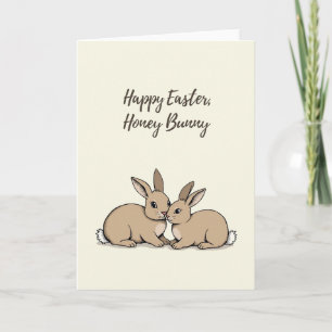 Carte de saison de lapins doux