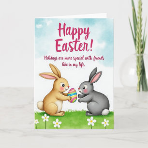 Carte de saison heureuse pour amis