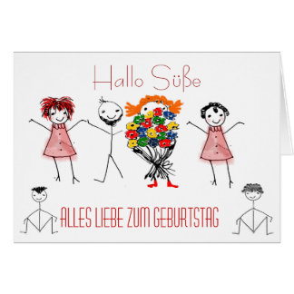 Carte de salutation à l'anniversaire