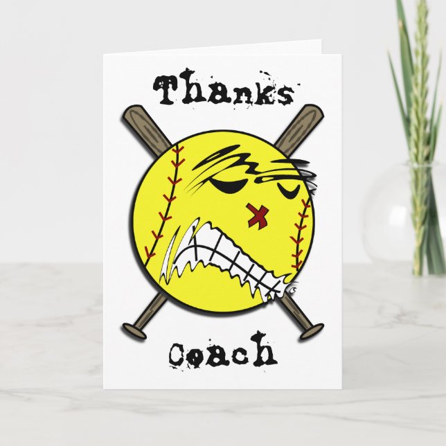 Carte de salutation ou de note du base-ball de (Devant)