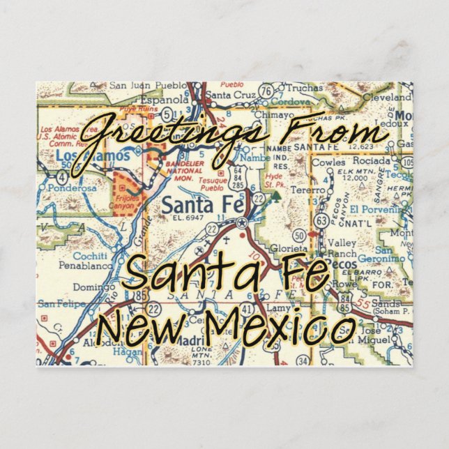 Carte de Santa Fe (Devant)