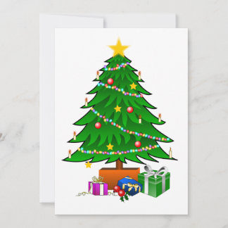 Carte de sapin de Noël