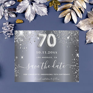 Carte de sauvegarde à la date anniversaire 70 ans 