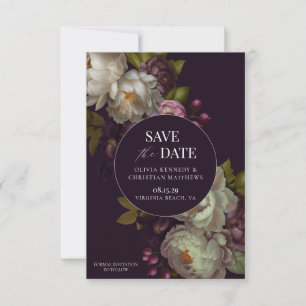 Carte de sauvegarde de date Baroque Romantique Fle