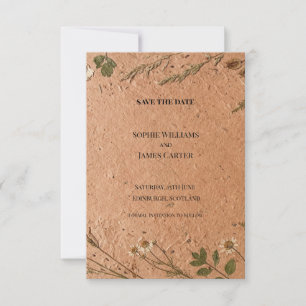 Carte de sauvegarde de date Blue Blush Floral