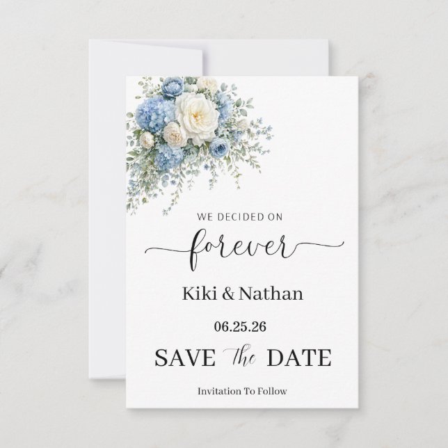 Carte de sauvegarde de date de mariage (Devant)
