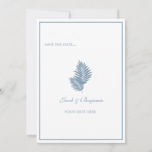 Carte de sauvegarde de date de mariage à plat Palm