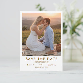 carte de sauvegarde de date de mariage au coucher