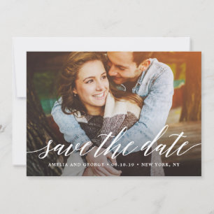 Carte de sauvegarde de date de mariage de script m
