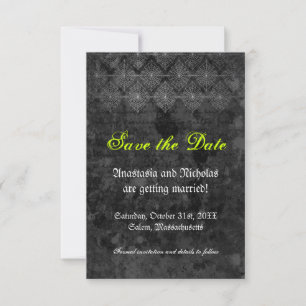 Carte de sauvegarde de date de mariage Halloween s