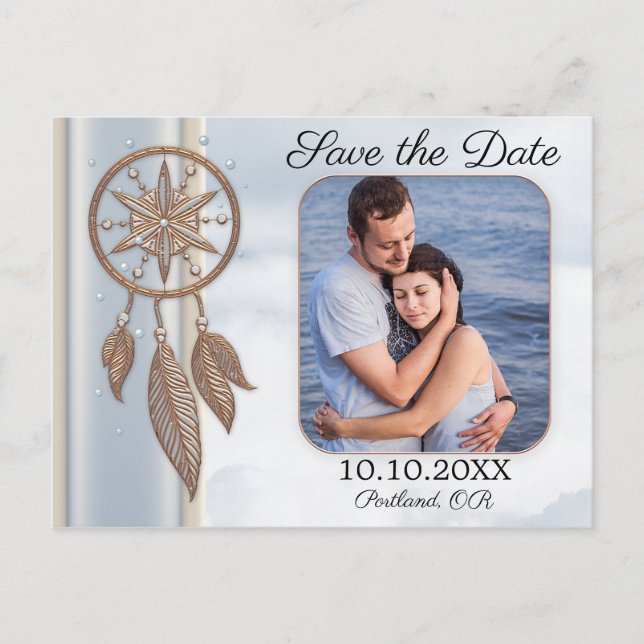 Carte de sauvegarde de date Dreamcatcher Photo (Devant)