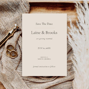 Carte de sauvegarde de date minimale taupe