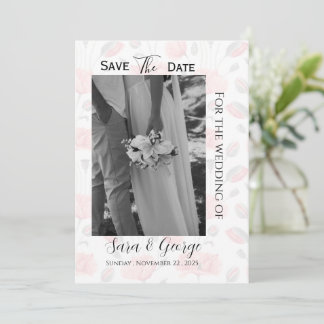 Carte de sauvegarde de date moderne avec photo