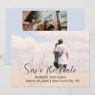 Carte de sauvegarde de date personnalisée avec pho
