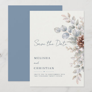 Carte de sauvegarde de date pour un mariage modern