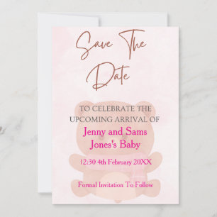 Carte de sauvegarde de la date de la Baby Shower O