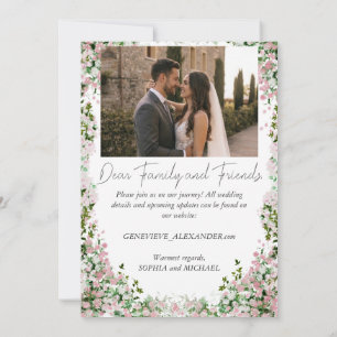Carte de sauvegarde de mariage avec photo personna