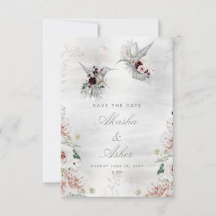 Carte de sauvegarde de mariage d'amour éthéré