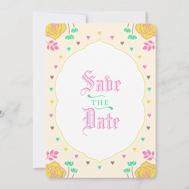 Carte de sauvegarde de mariage de conte de fée fan (Devant)