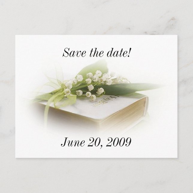 carte de sauvegarde de muguet avec la bible (Devant)