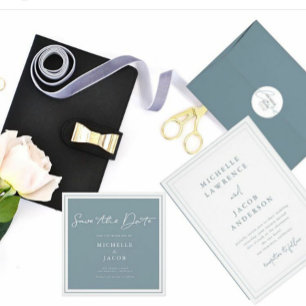 Carte de Save The Date Carrée   Airy Pastel