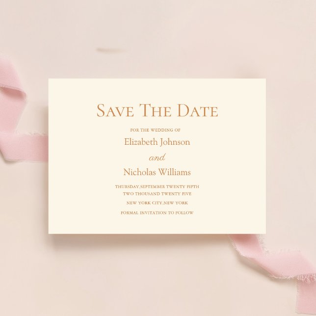 carte de save the date de mariage modèle en terre  (Créateur téléchargé)