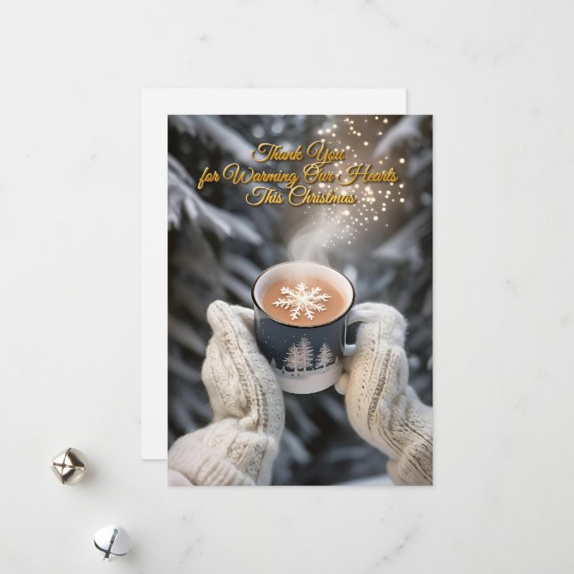 Carte de scène hivernale élégante (Devant/Arrière en situation)