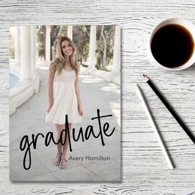 Carte de script de promotion de diplômé 5 photos (Créateur téléchargé)