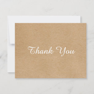Carte de script rustique simple Merci d'entreprise