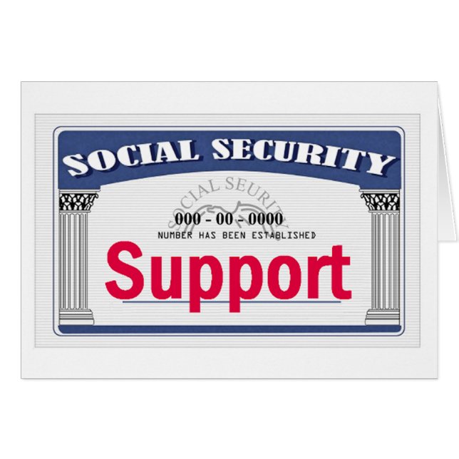Carte de sécurité sociale (Devant horizontal)