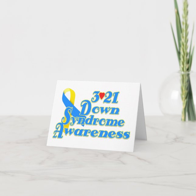 Carte de sensibilisation au syndrome de Down (Devant)